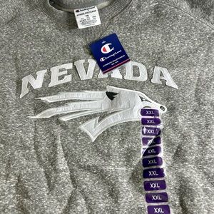 UNR Wolfpack Grey Pullover NWT Size XXL Collegiate Sports Nevada Licensed